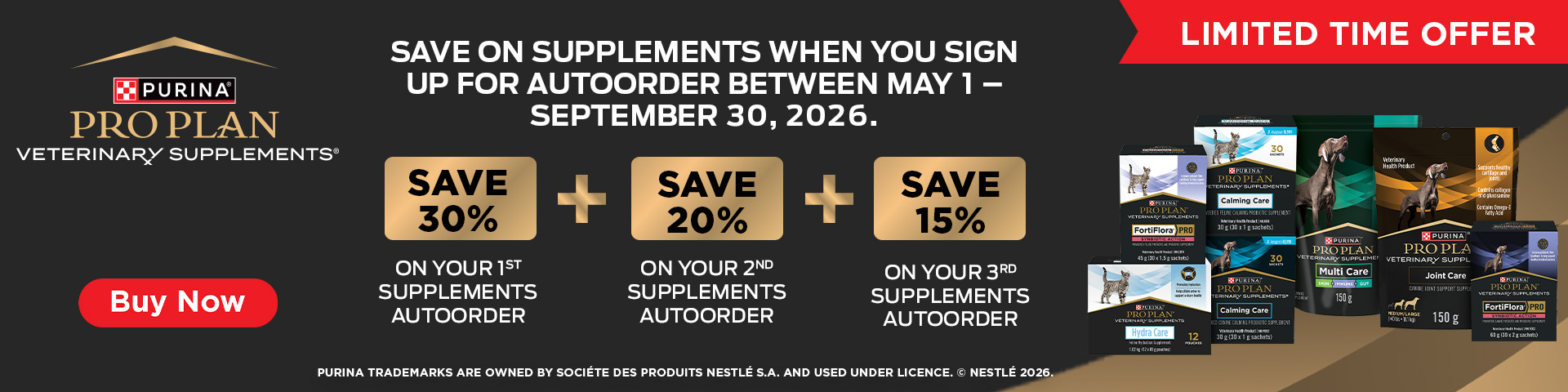 Picture for category PURINA Save up to 30% off Pro Plan Veterinary Supplements 
